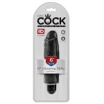 King Cock 6" Vibrating Dildo - Realistic Vibrator