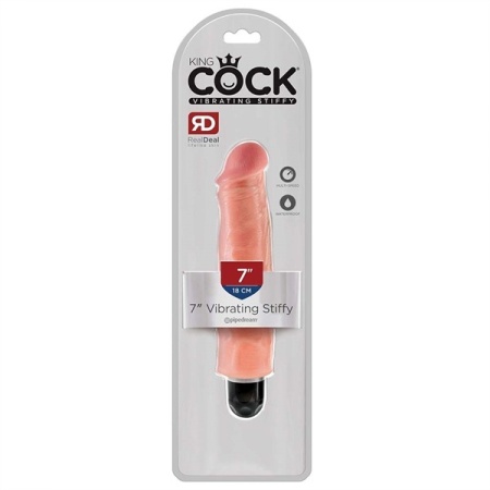 King Cock Vibrating 7" Realistic Vibrator Image