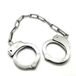 Image of Black Label Stainless Steel BDSM Handcuffs