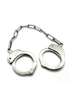 Bild von BDSM Handschellen aus Edelstahl Black Label