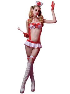 Sexy Krankenschwester-Kostüm Paris Hollywood - 7-teilig