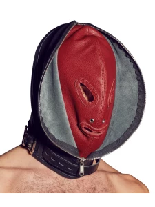 Zado leather balaclava for BDSM role-playing games