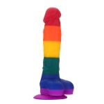 Bild des 21,5cm großen Regenbogen-Dildos von Dream Toys