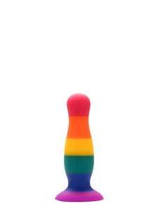 Abbildung des Dream Toys Rainbow Plug S aus medizinischem Silikon
