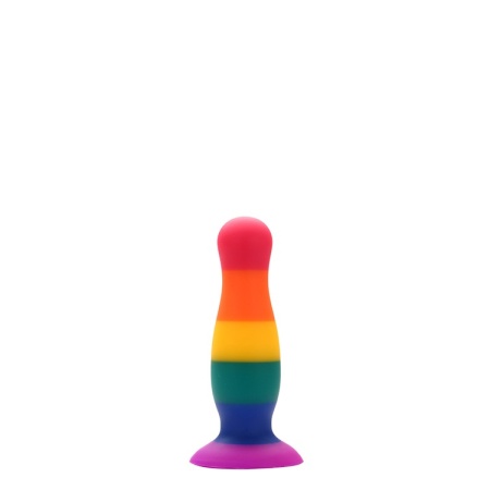 Image of the Dream Toys S Rainbow Plug in medical silicone