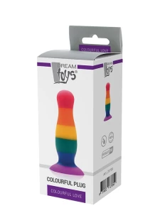 Immagine del plug anale in silicone Rainbow di Dream Toys