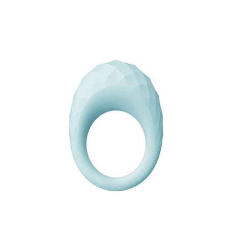 Image of the Aquatic Zélie vibrating ring by Dream Toys in aqua blue silicone