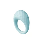 Bild des vibrierenden Rings Aquatic Zélie von Dream Toys aus aquablauem Silikon