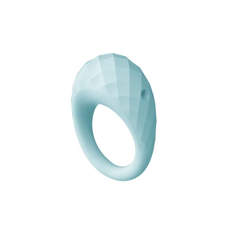 Bild des vibrierenden Rings Aquatic Zélie von Dream Toys aus aquablauem Silikon