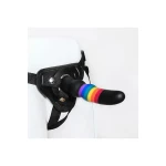 Dream Toys Rainbow Dildo with Harness