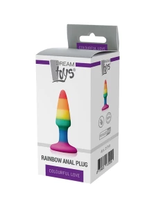 Image of the Dream Toys Silicone Rainbow Anal Mini Plug