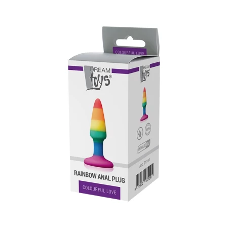 Image of the Dream Toys Silicone Rainbow Anal Mini Plug