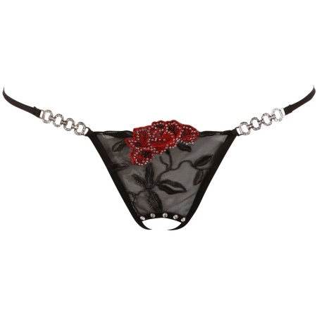 Cottelli Collection open beaded thong - Sexy lingerie