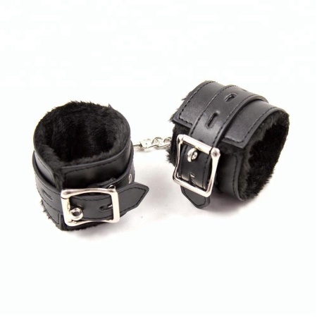 Plush-lined BDSM handcuffs by Smart Moves