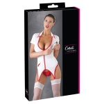Femme portant un costume sexy d'infirmière de la collection Cottelli