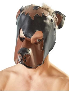 Fetish Collection Dog Mask black/brown