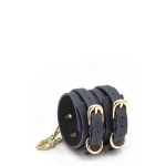 Image of NS Novelties Blue Seamed Bondage Ankle Cuffs