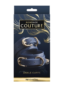 Bondage Couture - Menottes cheville Bleu