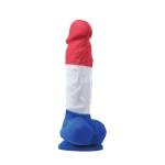 Abbildung des Tricolor Silikon-Dildos von NS Novelties