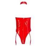 Image du Body Vinyle Rouge de Black Level, une lingerie fétish sexy
