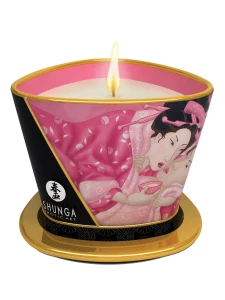 Shunga Aphrodisia Massage Candle - Natural rose scented oil