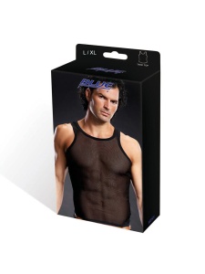 Image of the Top Tank Black L/XL - Sexy Men's Lingerie by Blue Line
