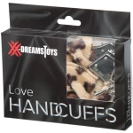 XX-DREAMSTOYS metal handcuffs with leopard print cover