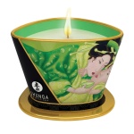 Zenitude Shunga Green Tea Massage Candle 170ml per un massaggio sensuale