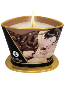 Candela da massaggio Shunga al cioccolato inebriante per un massaggio sensuale