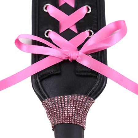 Paddle BDSM design ribbon and pink rhinestones by Smart Moves