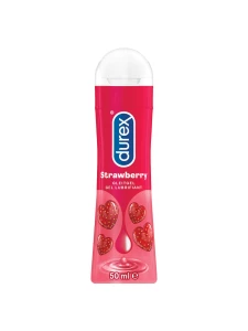 Image of Durex water-based lubricant, strawberry flavour
