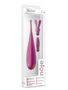 Image of the Noje Quiver Stimulator by Blush, a mini high-frequency vibrator in pink