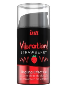 Image of Intt Strawberry Vibrating Gel, a unique stimulant to improve erections