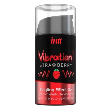 Image of Intt Strawberry Vibrating Gel, a unique stimulant to improve erections
