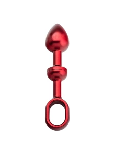 Bild von Andaros elegantem und ergonomischem Plug Anal Alu-Push Rot S