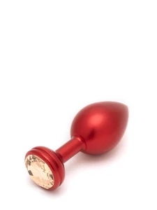 Immagine di Andaro Crystal L Plug anale in metallo rosso
