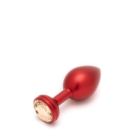 Immagine di Plug Anal in metallo rosso cristallo L d'Andaro