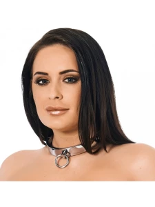 BDSM Halsband aus Edelstahl RIMBA für Unterwürfige mit D-Ring