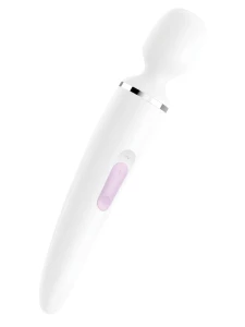 Image of the Wand-er Woman White vibrator by SATISFYER