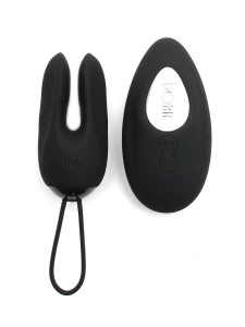 Innovative Rabbit Vibrator DORR Ozzy - Black Silicone Vibrating Egg and Clitoral Stimulator