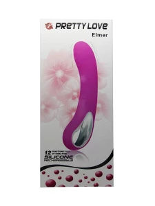 Image of Pretty Love Alston purple vibrator with silver handle