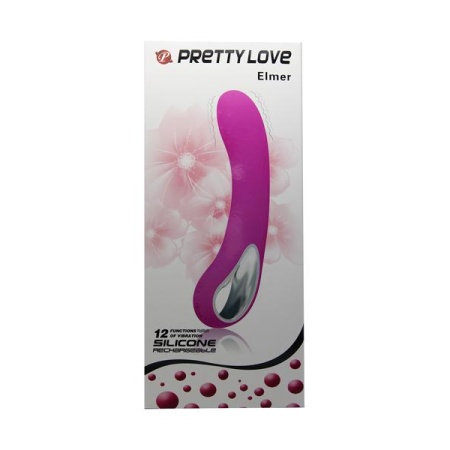 Abbildung des Vibrators Pretty Love Alston violett mit silbernem Griff