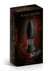 Immagine del plug anale rotante 'My King' di Black Empire