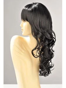 Perruque Longue Noir Zara de World Wigs avec des cheveux longs et ondulés