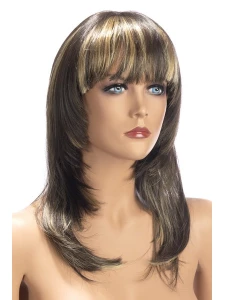 Parrucca marrone con riflessi biondi Kate di World Wigs