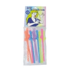 Multicoloured Zizi straws by Fun Novelties