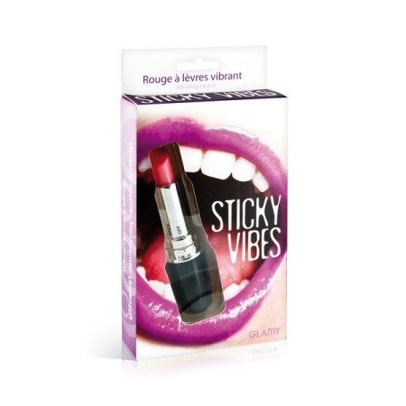 Abbildung des Vibrators Mini Lippenstift - Glossy Black von Glamy