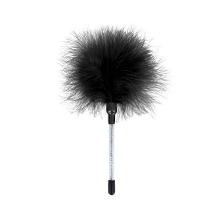 Image of the mini erotic feather duster from Sweet Caress, a sensual foreplay accessory