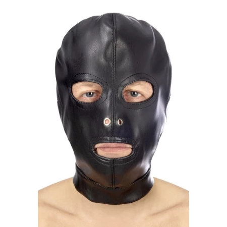 Fetish Tentation Kapuze mit unbedeckten Augen und Mund für intensive erotische Spiele