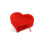 HEART BOX in red satin by Wolnash france